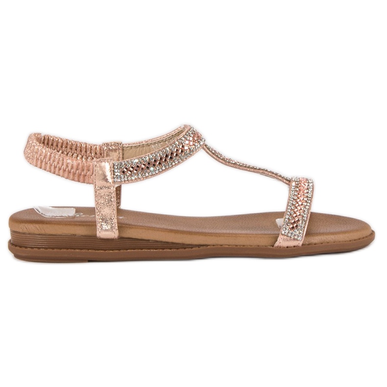 Renda Sandale slip-on elegante roz