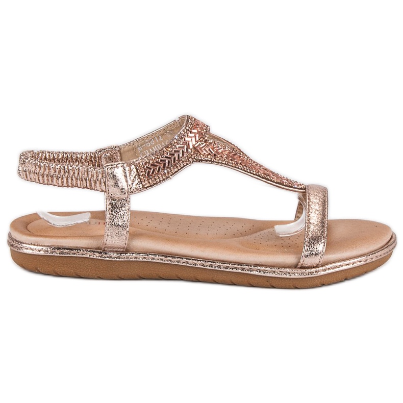 Marquiz Sandale plate roz cu bandă elastică Marquiz Sandale plate roz cu bandă elastică