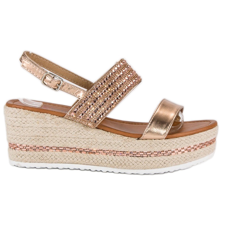 Seastar Espadrile cu pană galben multicolor roz