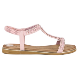 Juliet Sandale plate roz