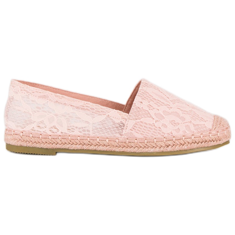 Seastar Espadrile din dantela roz