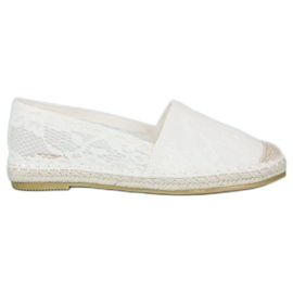 Seastar Espadrile din dantela alba