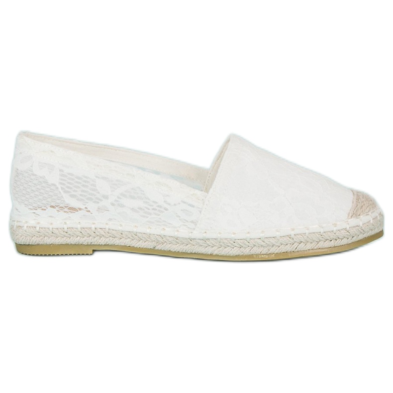 Seastar Espadrile din dantela alba