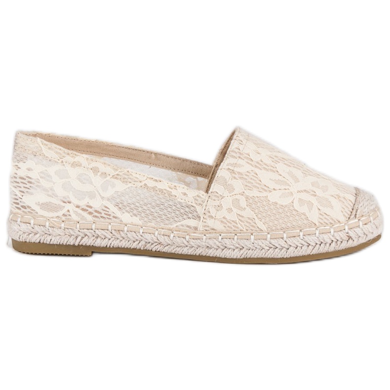 Seastar Espadrile din Dantela Bej