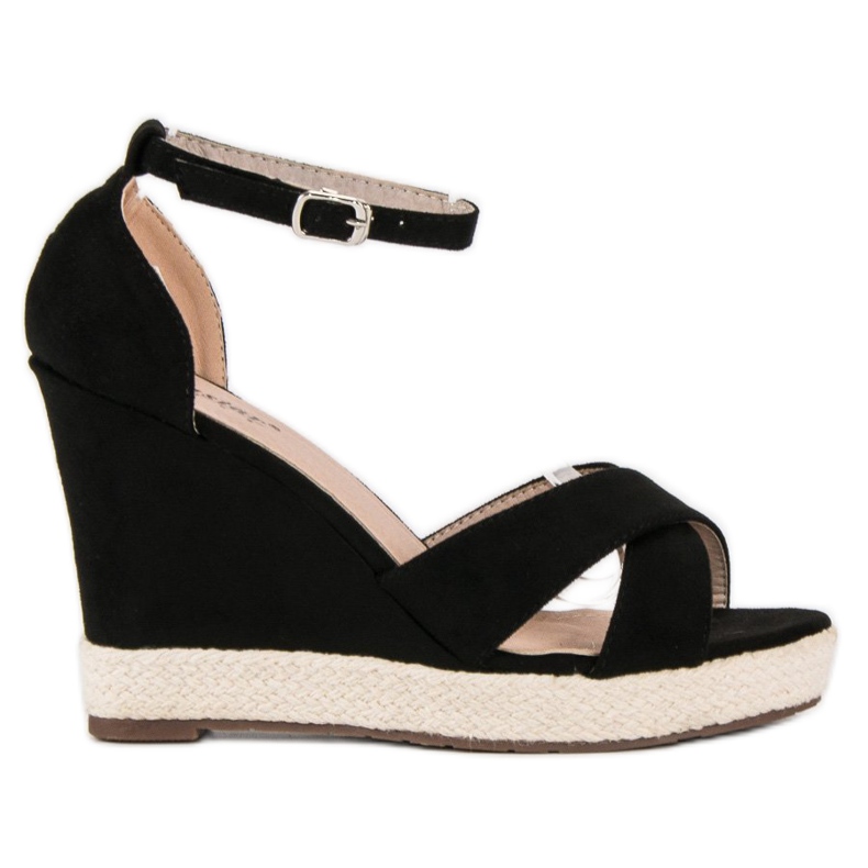 Seastar Sandale de piele intoarsa negru Seastar Sandale de piele intoarsa negru