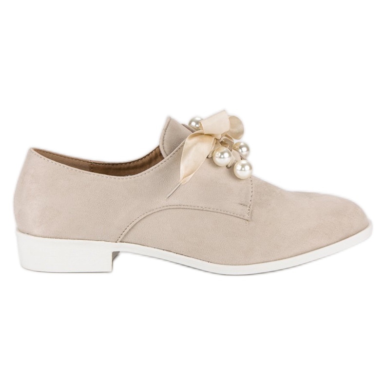 Tina&Co Brogues legate cu perle maro Tina&Co Brogues legate cu perle maro