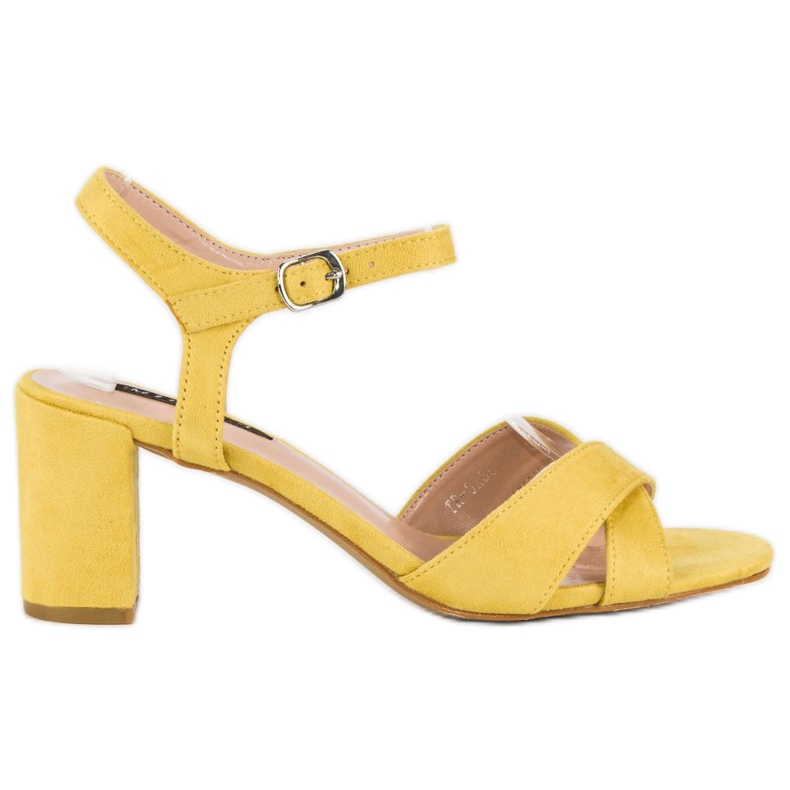 Milaya Sandale galbene pe post