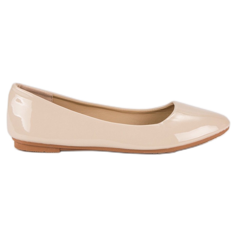 Diamantique Balerine lăcuite maro