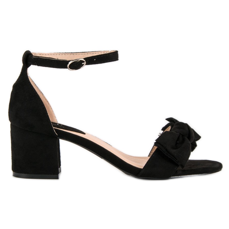 Top Shoes Sandale negre cu toc înalt negru