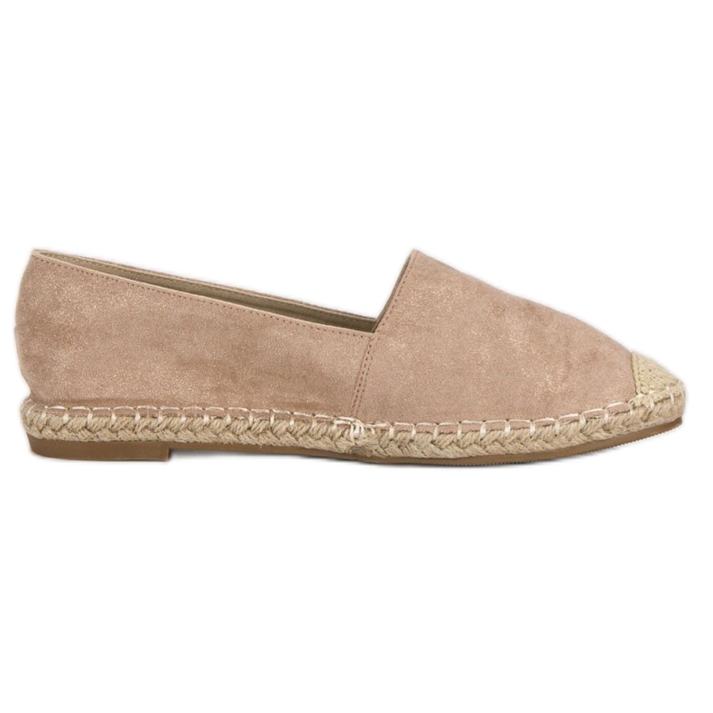 Best Shoes Espadrile din piele intoarsa bej