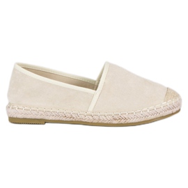 Nio Nio Espadrile din piele intoarsa bej Nio Nio Espadrile din piele intoarsa bej