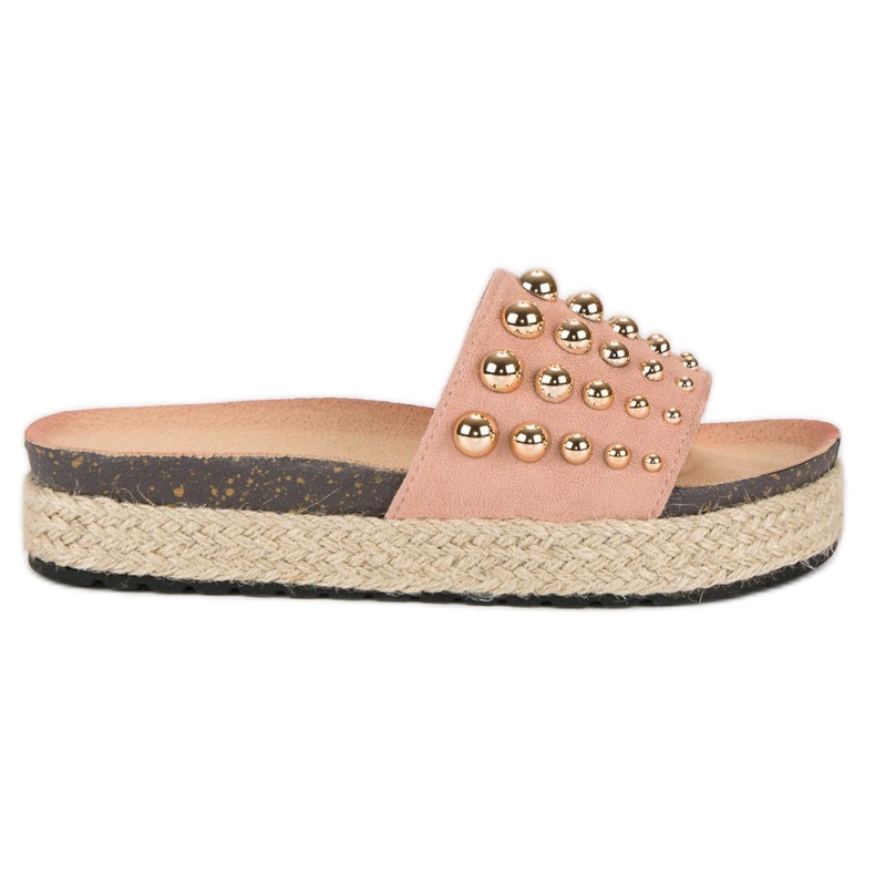 Anesia Paris Espadrile roz papuci