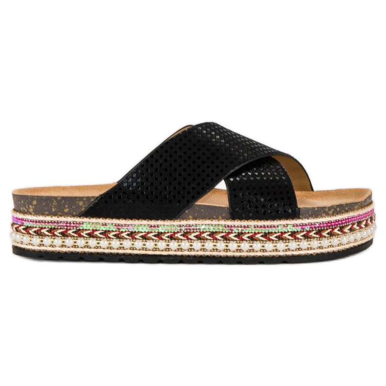 Sergio Todzi Flip-flops cu imprimeu etnic negru