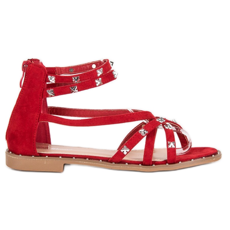 Bello Star Sandale Pe Slider roșu