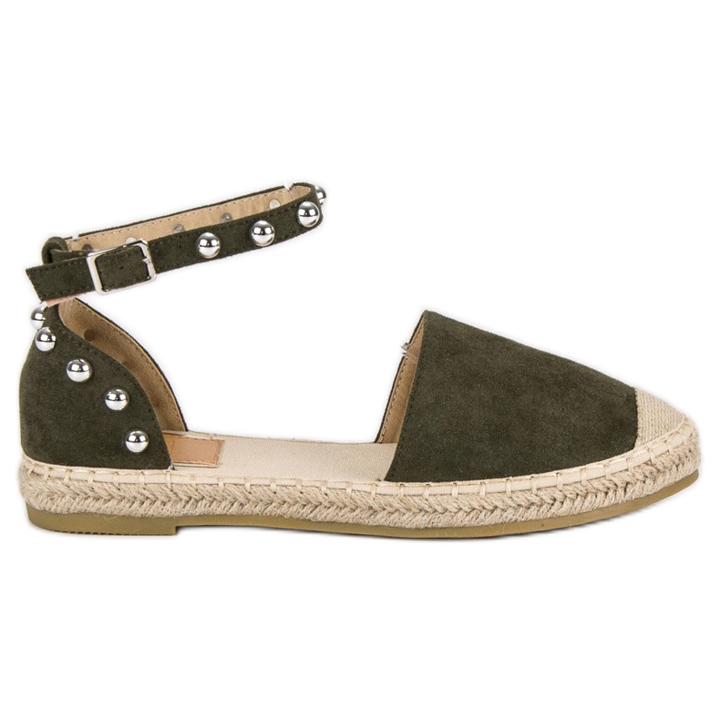 Bestelle Espadrile de culoare verde închis Bestelle Espadrile de culoare verde închis