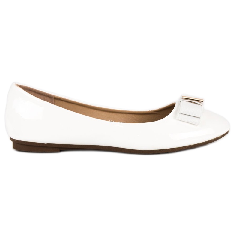 Diamantique Balerini lacuiti cu fundita alb