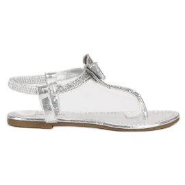 Abloom Flip-flops cu bandă elastică gri