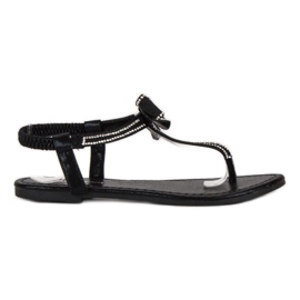 Abloom Flip-flops cu bandă elastică negru Abloom Flip-flops cu bandă elastică negru