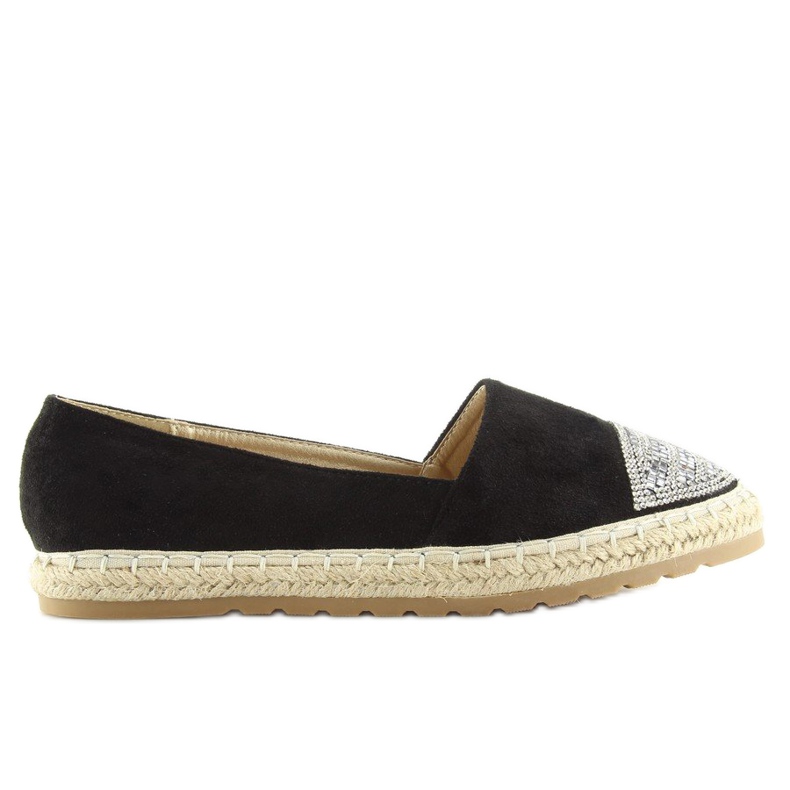 Espadrile dama negre H8-102 Negre negru