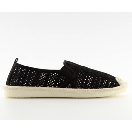 Espadrile din plasă neagră F01B Negru Espadrile din plasă neagră F01B Negru
