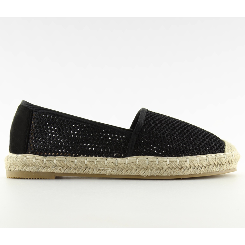Espadrile din plasă neagră MB-6461 negre negru
