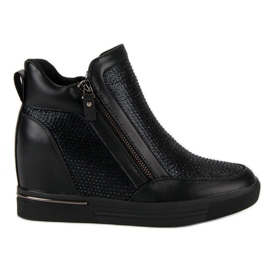Adidași pe fermoar negru Adidași pe fermoar negru