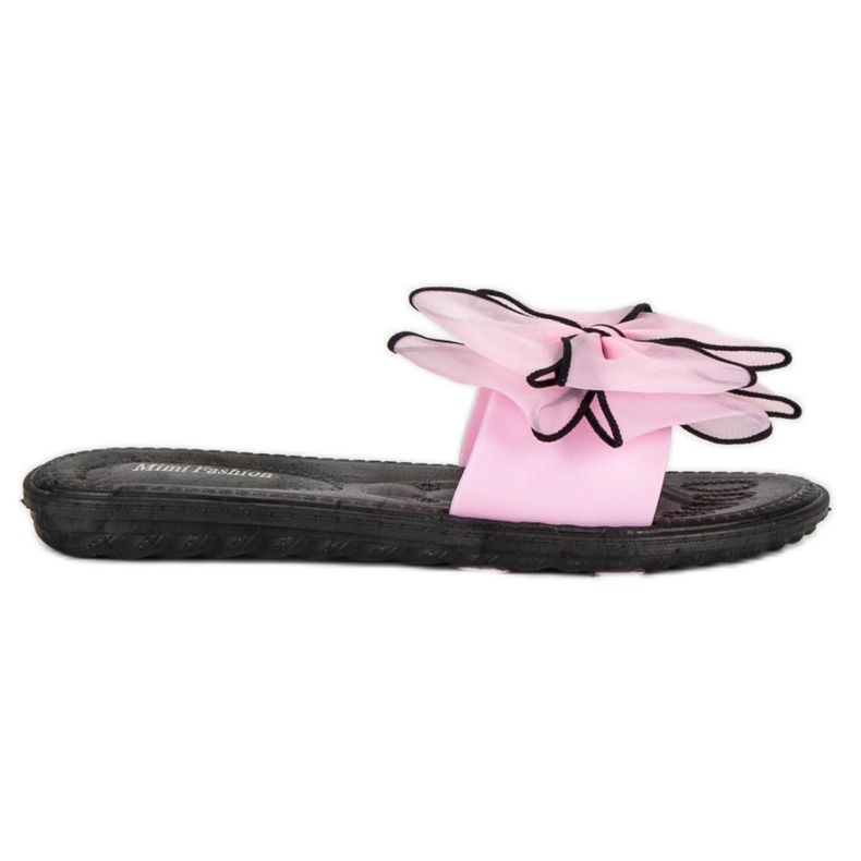 Papuci cu fundita roz