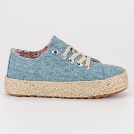 Kylie Adidasi pentru copii Espadrille albastru multicolor