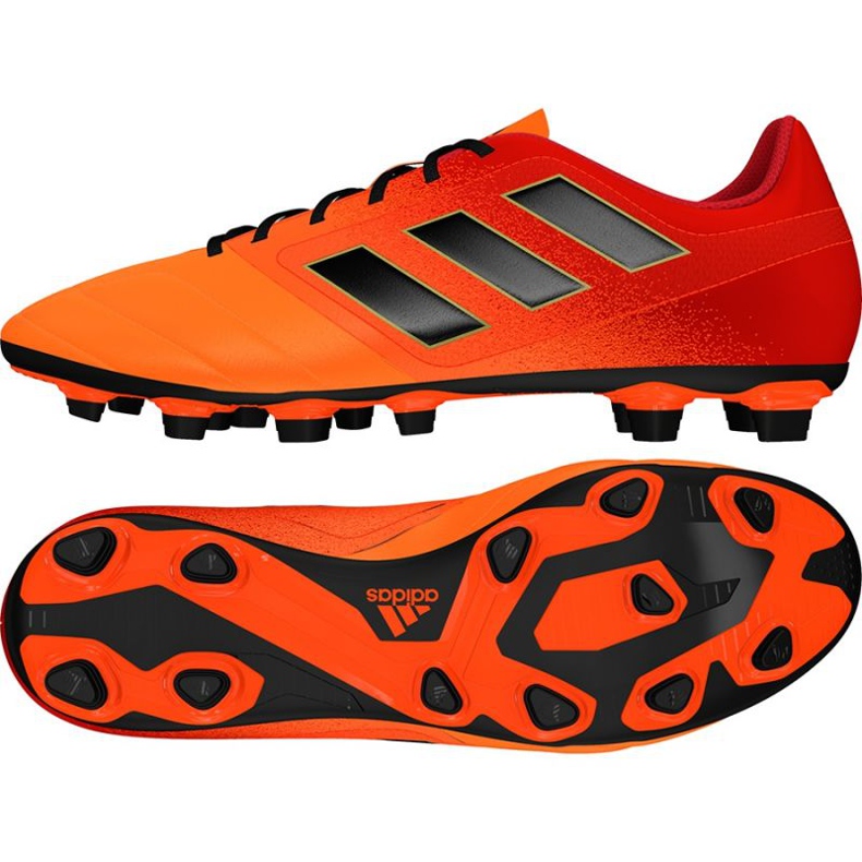 Ghete de fotbal Adidas Ace 17.4 FxG M S77094 multicolor roșu Ghete de fotbal Adidas Ace 17.4 FxG M S77094 multicolor roșu