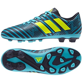Ghete de fotbal Adidas Nemeziz 17.4 albastru Ghete de fotbal Adidas Nemeziz 17.4 albastru