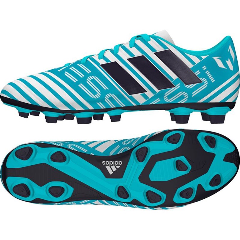 Ghete de fotbal Adidas Nemeziz Messi 17.4 albastru