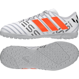 Ghete de fotbal Adidas Nemeziz Messi 17.4 TF Jr S77207 alb