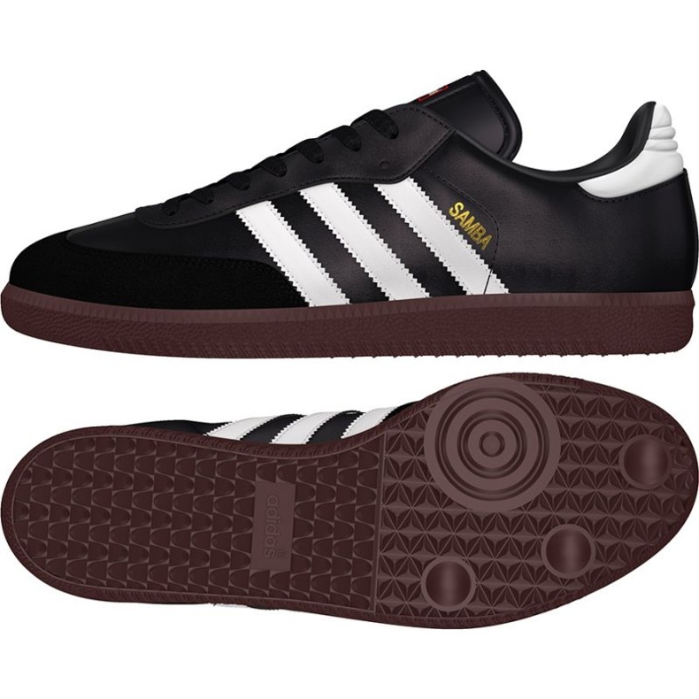 Ghete de fotbal Adidas Samba In M 019000 negru negru