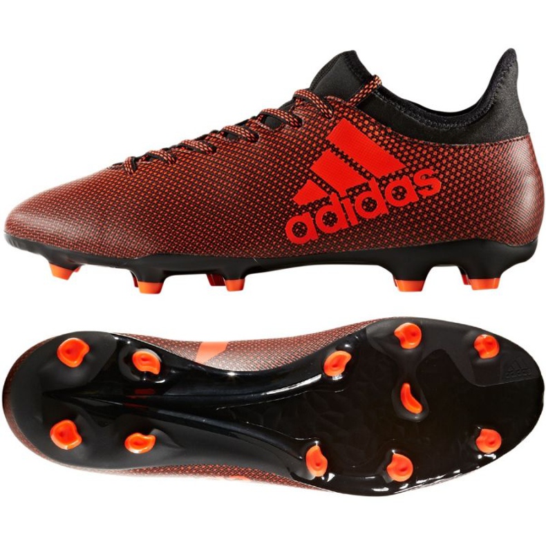 Ghete de fotbal Adidas X 17.3 Fg M S82365 multicolor portocale