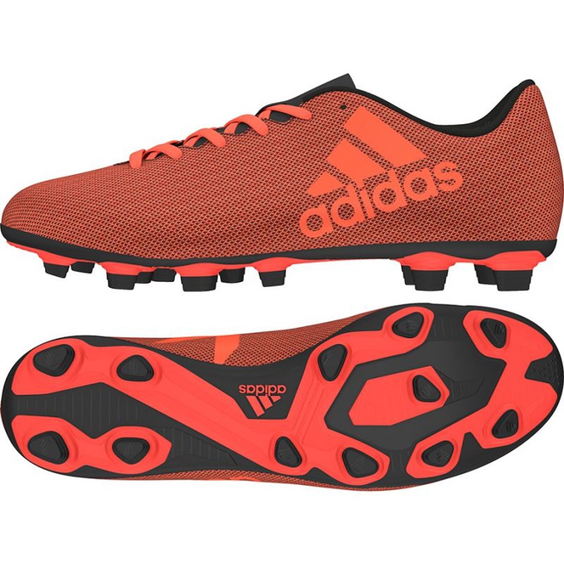 Ghete de fotbal adidas X 17.4 FxG M roșu