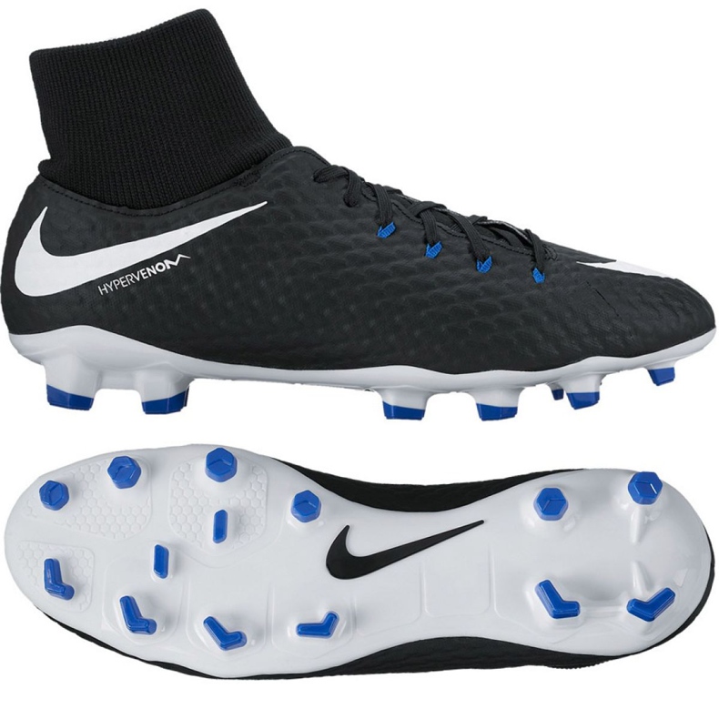 Pantofi de fotbal Nike Hypervenom Phelon 3 Df Fg M 917764-002 negru negru
