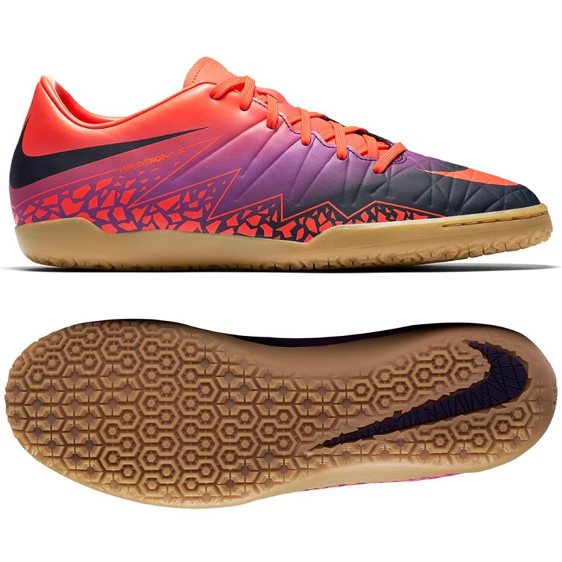Pantofi de interior Nike Hypervenom Phelon Ii Ic M 749898-845 multicolor portocale