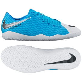 Pantofi de sală Nike HypervenomX Phelon III IC M 852563-104 albastru Pantofi de sală Nike HypervenomX Phelon III IC M 852563-104 albastru