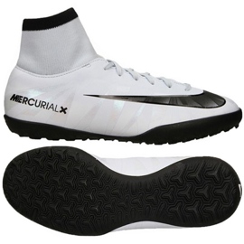 Pantof de fotbal Nike MercurialX Victory Vi negru, alb alb