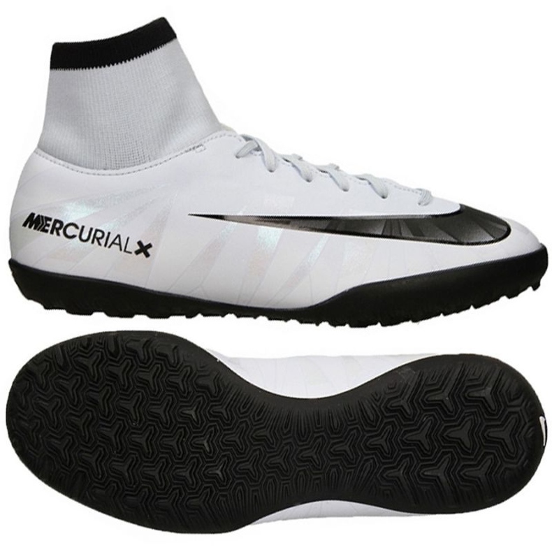 Pantof de fotbal Nike MercurialX Victory Vi alb negru alb