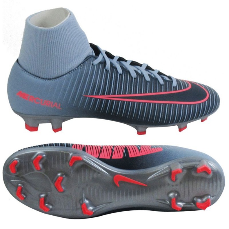 Pantof de fotbal Nike MercurialX Victory albastru Pantof de fotbal Nike MercurialX Victory albastru