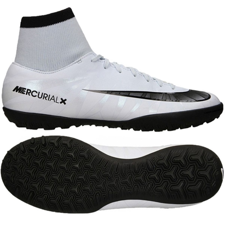 Pantofi de fotbal Nike MercurialX Victory Vi CR7 Df Tf M 903612-401 alb alb
