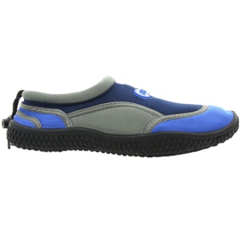 Pantofi de plajă din neopren Aqua-Speed Jr., bleumarin și gri multicolor Pantofi de plajă din neopren Aqua-Speed Jr., bleumarin și gri multicolor