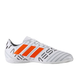 Pantofi de sală adidas Nemeziz Messi 17.4 alb