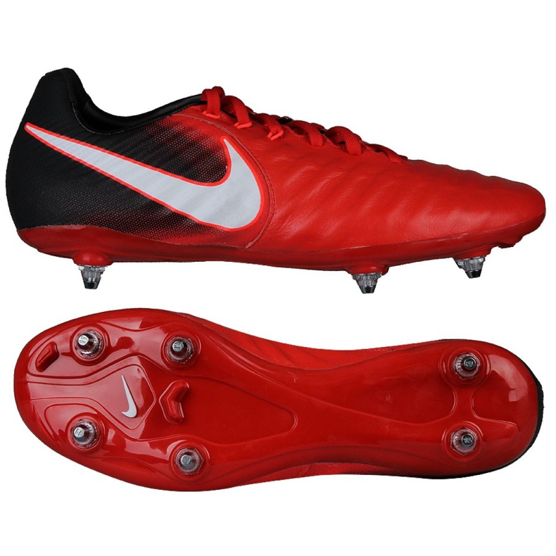 Ghete de fotbal Nike Tiempo Legacy Iii Sg M 897798-610 multicolor roșu