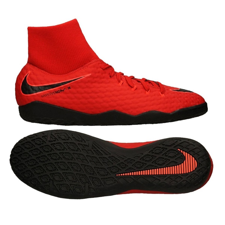 Pantofi de sală Nike HypervenomX Phelon Iii Df Ic M 917768-616 roșu roșu Pantofi de sală Nike HypervenomX Phelon Iii Df Ic M 917768-616 roșu roșu