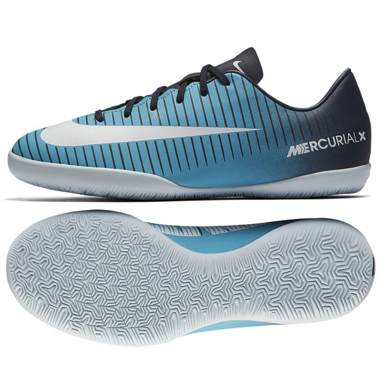 Pantofi de sală Nike Mercurial Vapor Xi Ic Jr 831947-404 albastru