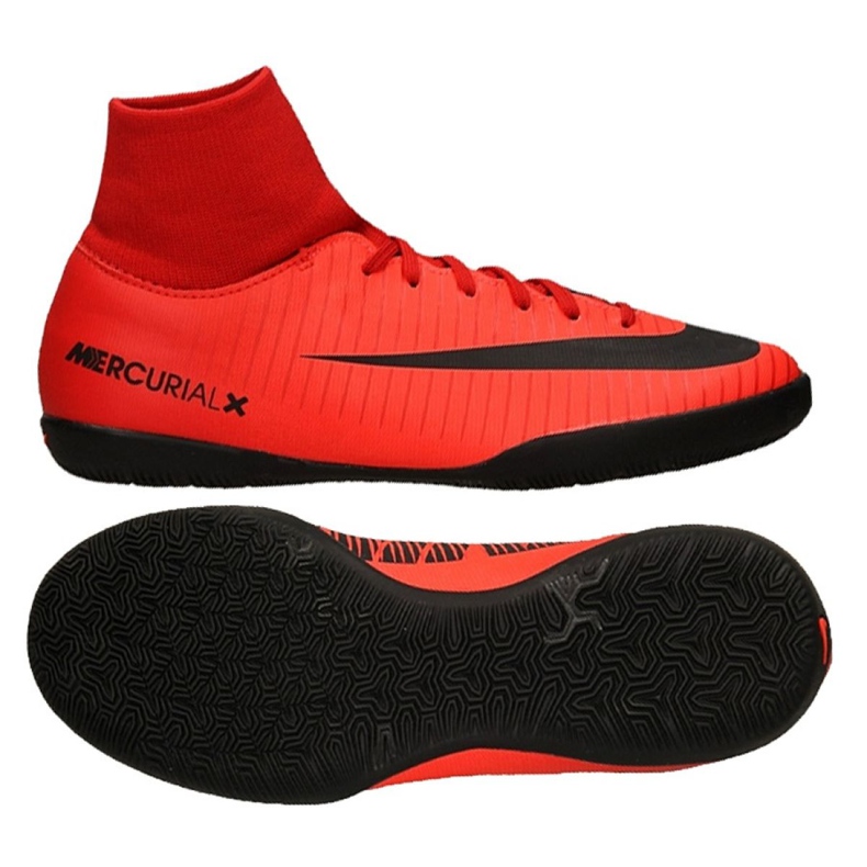 Încălțăminte de interior Nike MercurialX Victory 6 Df Ic Jr 903599-616 roșu roșu