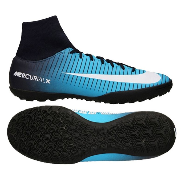 Ghete de fotbal Nike MercurialX Victory VI DF TF M 903614-404 albastru