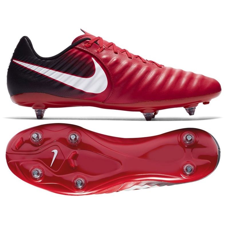 Ghete de fotbal Nike Tiempo Ligera Iv Sg M 897745-616 roșu roșu